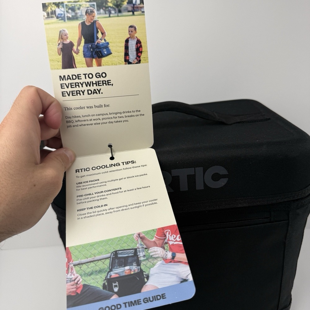 RTIC 15 Can Everyday Soft Black Cooler, 16 QT Collapsible with Bottle Opener NEW - Picture 4 of 14